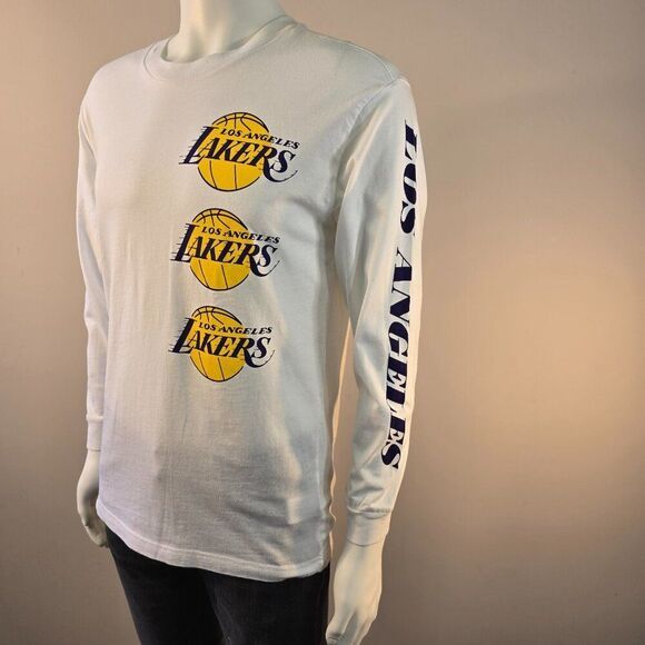 Los Angeles Lakers Graphic Tee Hollister CA Oversized Fit Size Small Long Sleeve - Picture 1 of 8